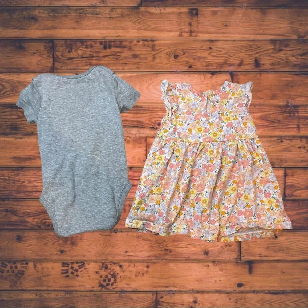 5 for $25🔥Carter's/ Cloud Island Matching Outfit Baby Girl Size‎ 6-9 Months